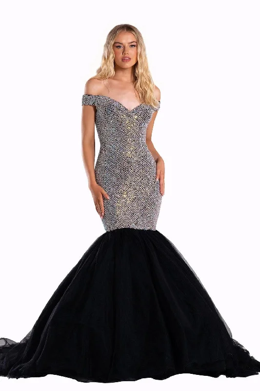 Portia and Scarlett PS21046 Long Off Shoulder Mermaid Prom DressTighthug