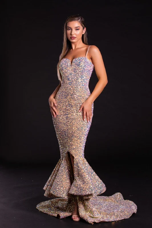 Portia and Scarlett PS21025 Long Formal Mermaid Prom GownTightweave