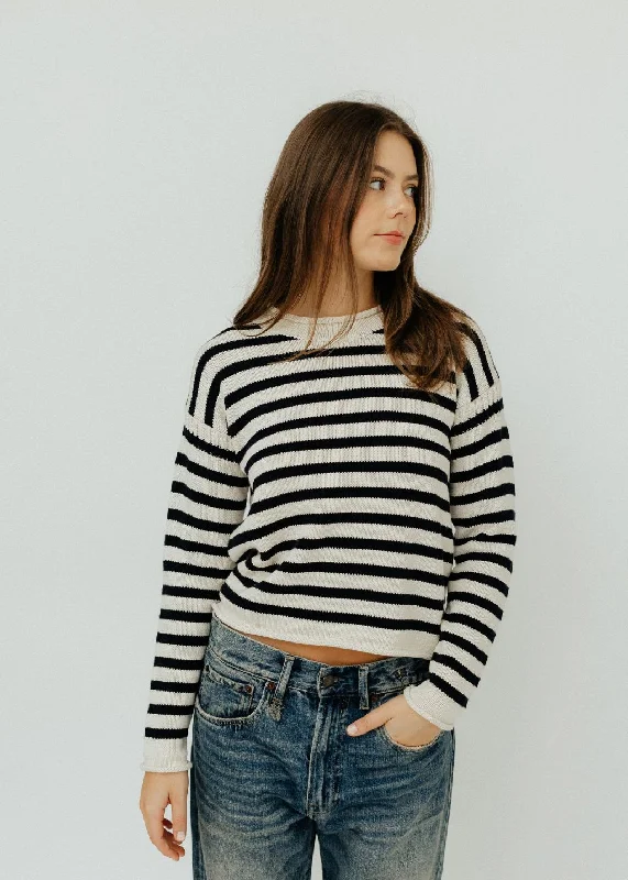 Hip-Hop Knit TopsDenimist Striped Pullover Sweater