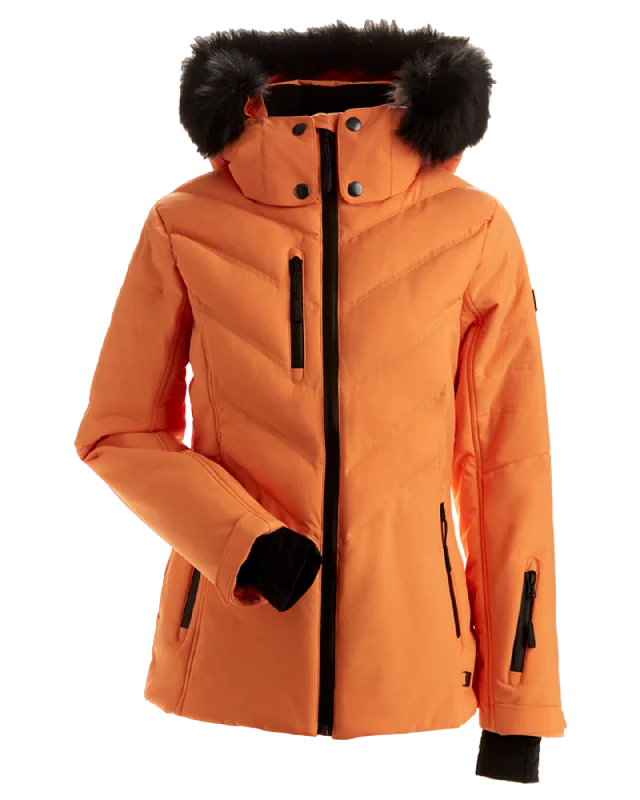 Ski JacketsNils Sundace Faux Fur Women's Snow Jacket - Apricot