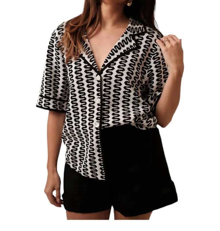 Casual ShirtsFiji Knit Shirt In Black