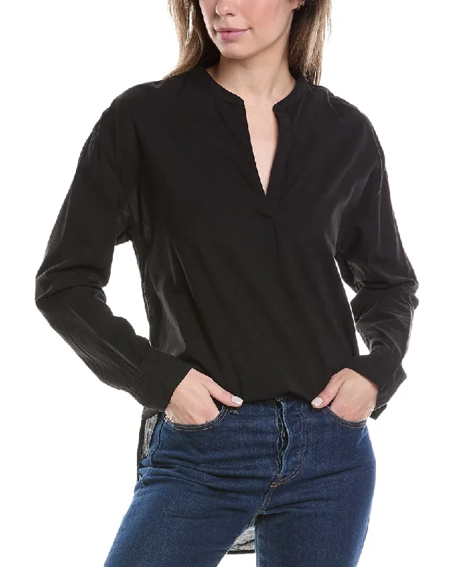 Leather-Paneled ShirtsJames Perse Shirt