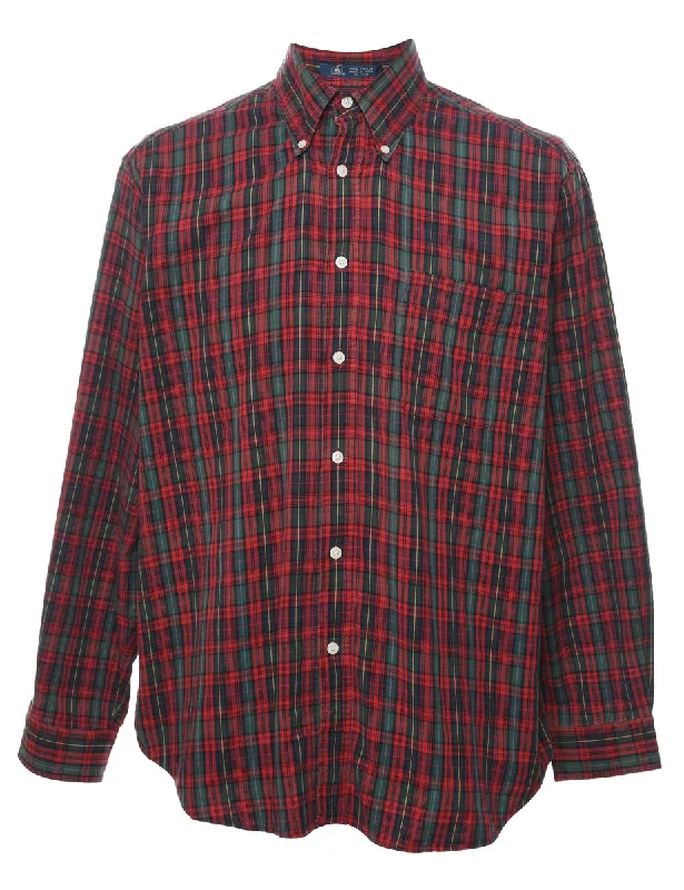 Ruffled ShirtsJohn Ashford Checked Shirt - L