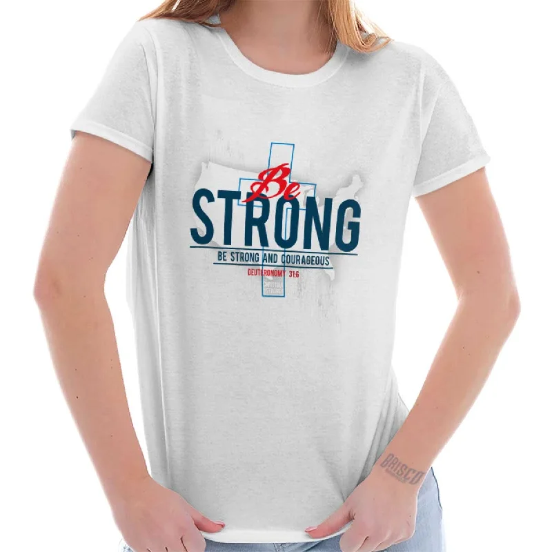 Casual T-ShirtsBe Strong America Ladies T Shirt