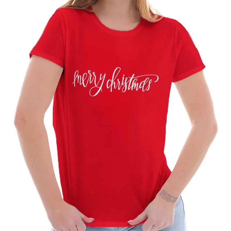 Yoga T-ShirtsMerry Christmas Ladies T Shirt