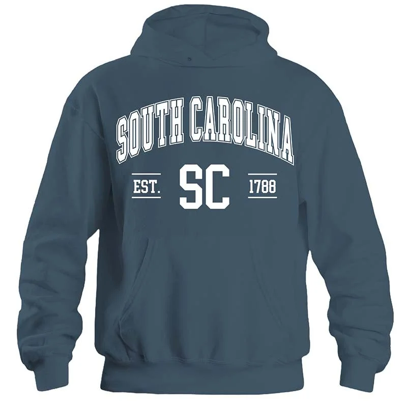 Punk T-ShirtsSouth Carolina Established Hoodie in Airforce Blue