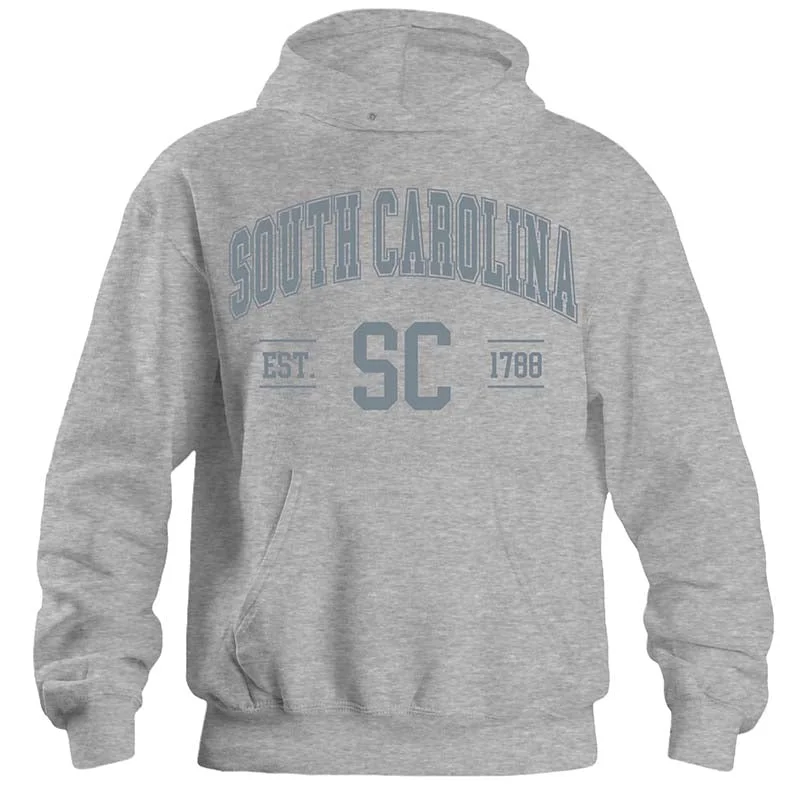 Urban T-ShirtsSouth Carolina Established Hoodie in Heather Grey