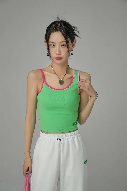 Joint sleeveless topsJust Want To Feel Summer Sleeveless Top